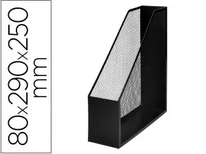 PORTE-REVUES Q-CONNECT MÉTAL MESH MAILLE MÉTALLIQUE 250X79X289MM COLORIS NOIR