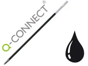 RECHARGE Q-CONNECT STYLO-BILLE SUR SOCLE ENCRE COULEUR NOIRE