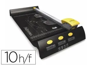 ROGNEUSE FELLOWES NEUTRON A4 CAPACITÉ 10F SAFECUT CARTRIDGE LAMES INTERCHANGEABLES 3 RANGEMENTS LONGUEUR COUPE 320MM