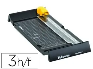 ROGNEUSE FELLOWES MINI NEUTRON A5 CAPACITÉ 5F SAFECUT RÉGLETTE TÉLÉSCOPIQUE A4 PAYSAGE LONGUEUR COUPE 240MM