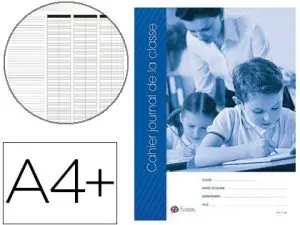 JOURNAL PRÉPARATION DE CLASSE ÉDITIONS FUZEAU COUVERTURE CARTE 1 FACE 235G A4+ 240X320MM AGRAFAGE 3 POINTS 78 PAGES