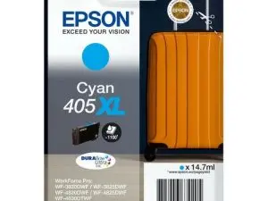 CARTOUCHE EPSON JET D'ENCRE 405 XL VALISE COULEUR CYAN    14,7ML