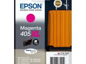 CARTOUCHE EPSON JET D'ENCRE 405 XL VALISE COULEUR MAGENTA 14,7ML