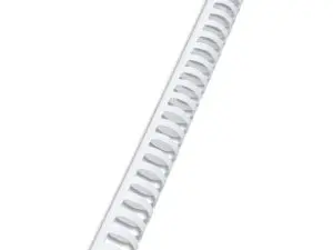 PEIGNES PLASTIQUE GBC POUR FORMAT A4 Ï6MM 25 FEUILLES    COLORIS BLANC BOITE DE 100    UNITES