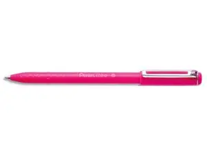 STYLO-BILLE PENTEL IZEE A CAPUCHON POINTE MOYENNE 1MM   ENCRE FAIBLE VISCOSITE        RECHARGEABLE ROSE