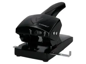 PERFORATEUR Q-CONNECT CAPACITÉ PERFORATION 65F 2 TROUS USAGE INTENSIF COLORIS NOIR 220X110MM