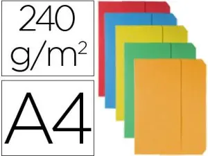 CHEMISE OXFORD POCHE VIP 240X320MM 240G DOCUMENTS A4 SOUFFLET 30MM RABAT COLORIS ASSORTIS VIFS PACK 10 UNITÉS