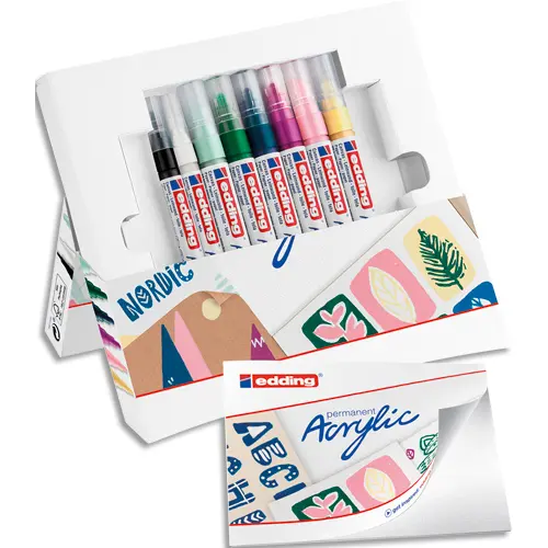 MARQUEUR EDDING START EASY NORDIC POCHETTE 8 UNITES