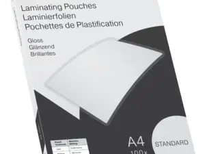 POCHETTE PLASTIFICATION IBICO BASICS A4 125 MICRONS COLORIS TRANSPARENT BOITE 100 UNITES