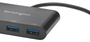 HUB CHARGEUR KENSINGTON CH1000 4 PORTS USB 3.1 2      USB-A ET 2 USB-C VITESSE      TRANSFERT 5GB/S INSTALLATION
