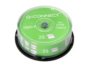 DVD-R Q-CONNECT VITESSE 16X TOUR 25 UNITÉS