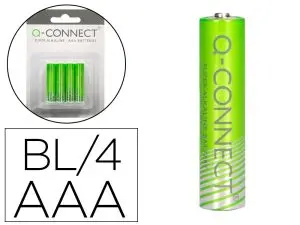 PILE Q-CONNECT ECONOMIQUE CAPACITÉ 1.5V I.C.E. LR03 TAILLE AAA BLISTER 4 UNITÉS