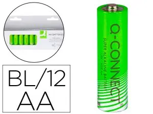 PILE Q-CONNECT ÉCONOMIQUE CAPACITÉ 1.5V I.C.E LR06 TAILLE AA BLISTER 12 UNITÉS
