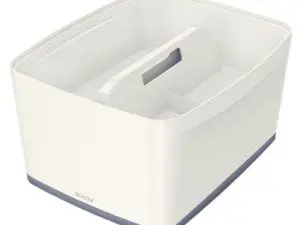 PLATEAU RANGEMENT LEITZ MYBOX POIGNEE DE TRANSPORT          307X101X375MM BLANC