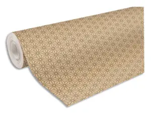 ROULEAU PAPIER CADEAU KRAFT NON VERG  AUX MOTIFS          CLAIREFONTAINE NO L LOSANGES  OR. 50M X 0,70M 70G.