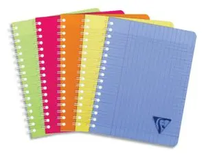 CAHIER CLAIREFONTAINE LINICOLOR RELIURE INTÉGRALE ASSORTIMENT FRESH A5 14,8X21CM 100 PAGES 90G SÉYÈS