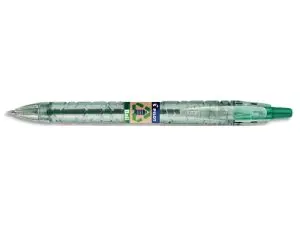 STYLO-BILLE PILOT B2P ECOBALL BEGREEN RETRACTABLE           RECHARGEABLE. POINTE MOYENNE. COLORIS VERT
