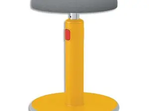 TABOURET ERGONOMIQUE LEITZ ERGO COSY ACTIVE JAUNE        REGLABLE 45 ET 79CM