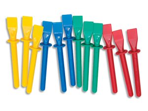 SPATULE A COLLE O'COLOR PLASTIQUE LONGUEUR 11,5CM COLORIS ASSORTIS LOT 12 UNITES
