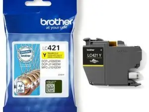 CARTOUCHE BROTHER JET D'ENCRE DCP-J1140DW, MFC-J1010DW,     MFC-J1012DW ENCRE JAUNE