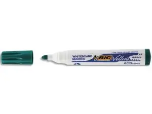 MARQUEUR BIC VELLEDA 1701 EFFAÇABLE POINTE OGIVE TRACÉ 1.5MM ENCRE BASE ALCOOL INODORE CORPS PLASTIQUE VERT