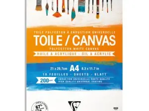 BLOC COLL TOILE PEINDRE COSMOS A4 200G 21X29,7CM 10F