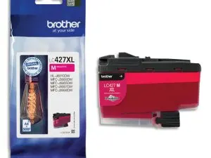 CARTOUCHE JET D'ENCRE BROTHER LC427XLM 5000 PAGES COULEUR   MAGENTA