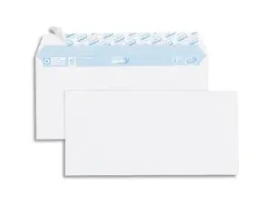 ENVELOPPE GPV EVERYDAY BLANCHE 80G DL 110X220MM BANDE PROTECTION FERMETURE SECURISEE COLLAGE RENFORCE BOITE 500 UNITES