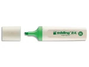 SURLIGNEUR EDDING 24 ECOLINE RECHARGEABLE POINTE BISEAUTEE TRACE 2/5MM ENCRE BASE EAU    COLORIS VERT CLAIR