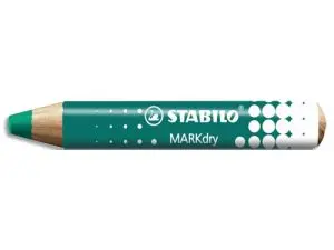 CRAYON MARQUEUR STABILO MARKDRY POUR ECRIRE SUR TABLEAU BLANC COLORIS VERT