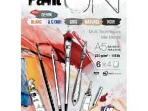 BLOC DESSIN PAINTON CLAIREFONTAINE A5 250GR 14,8X21CM 24F ASSORTIS