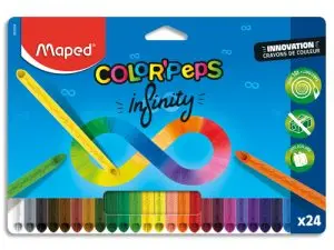 CRAYONS COULEUR MAPED COLOR'PEPS INFINITY MINE INFINIE POCHETTE DE 24