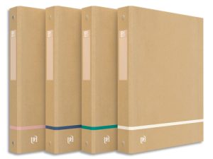 CLASSEUR OXFORD TOUAREG A4 DOS 40MM 4 ANNEAUX CARTE ASSORTI