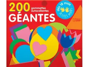 GOMMETTE GEANTE EDITIONS LITO AUTOCOLLANTES POUR TOUT PETITSETUI 200 UNITES