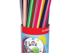 CRAYON COULEUR STABILO TRIO LONG BOIS TRIANGULAIRE 175MM MINE LARGE SOUPLE 4MM POT MÉTAL 38U