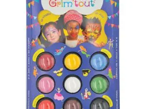 PALETTE MAQUILLAGE OZ INTERNATIONAL CARNAVAL GRIM'TOUT CONTIENT 1 ÉPONGE 1 PINCEAU 1 GUIDE 9 COLORIS ASSORTIS
