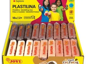 PATE A MODELER JOVI VEGETALE PAINS 50GR TRES MALLEABLE 6   COULEURS MULTICUTURELLES      ASSORTIES BOITE 18 UNITES