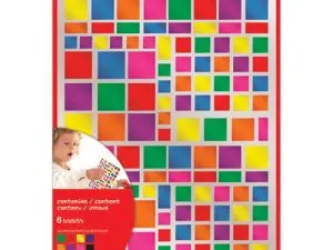 GOMMETTE APLI KIDS CARRÉE PERMANENTE COLORIS MÉTAL ASSORTIS 160X216MM POCHETTE 756 UNITÉS
