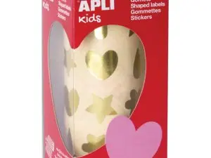 GOMMETTE APLI FESTIVE ASSORTIE COLORIS OR ROULEAU 720 UNITES