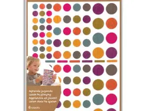 GOMMETTE APLI KRAFT RONDES TAILLES ET COLORIS ASSORTIS   624 UNITES