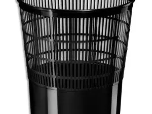 CORBEILLE À PAPIER CEP AJOURÉE POLYPROPYLÈNE 16L BONNE STABILITÉ HAUTEUR 317MM DIAMÈTRE 300MM NOIR