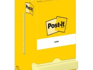BLOC-NOTES POST-IT 654 76X76MM 100F/BLOC REPOSITIONNABLES COLORIS JAUNE 7100290160