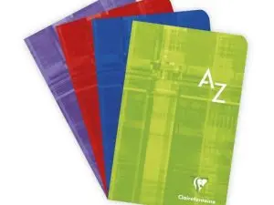 RÉPERTOIRE CLAIREFONTAINE PIQÛRE PAPIER VÉLIN VELOUTÉ COUVERTURE PELLICULÉE LAVABLE 110X170MM 96 PAGES 90G 5X5MM