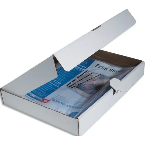 POCHETTE PERFOREE EXACOMPTA A4 PP LISSE 9/100EME 90 MICRONS PAQUET 100 UNITES