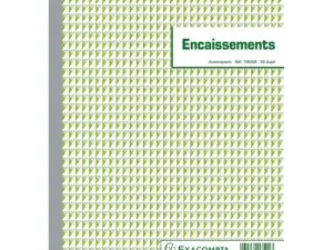 MANIFOLD AUTOCOPIANT EXACOMPTA ENCAISSEMENTS A4 210X297MM FOLIOTAGE 50 DUPLIS