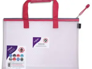 SAC ZIPPE SNOPAKE EVA MESH HC PROJECT ZIPPA BAG A3 30 MICRONS POIGNEE COUVERTURE SURFACE LISSE COLORIS ANSE ROUGE