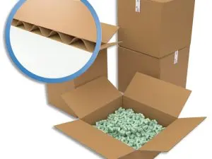 CAISSE AMÉRICAINE ANTALIS SIMPLE CANNELURE 50X40X40CM