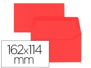 ENVELOPPE OXFORD VÉLIN 114X162MM 120G COLORIS ROUGE ÉTUI 20 UNITÉS