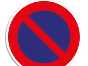 PANNEAU ADHESIF EXACOMPTA PVC ANTIDERAPANT INTERDICTION     STATIONNER 30CM COLORIS ROUGE