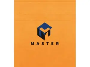 BLOC BUREAU MASTER A6 105X148MM AGRAFE EN-TETE 100F 70GR 5X5 ORANGE